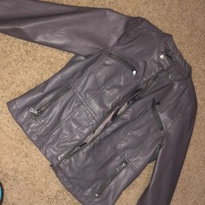Faux leather jacket